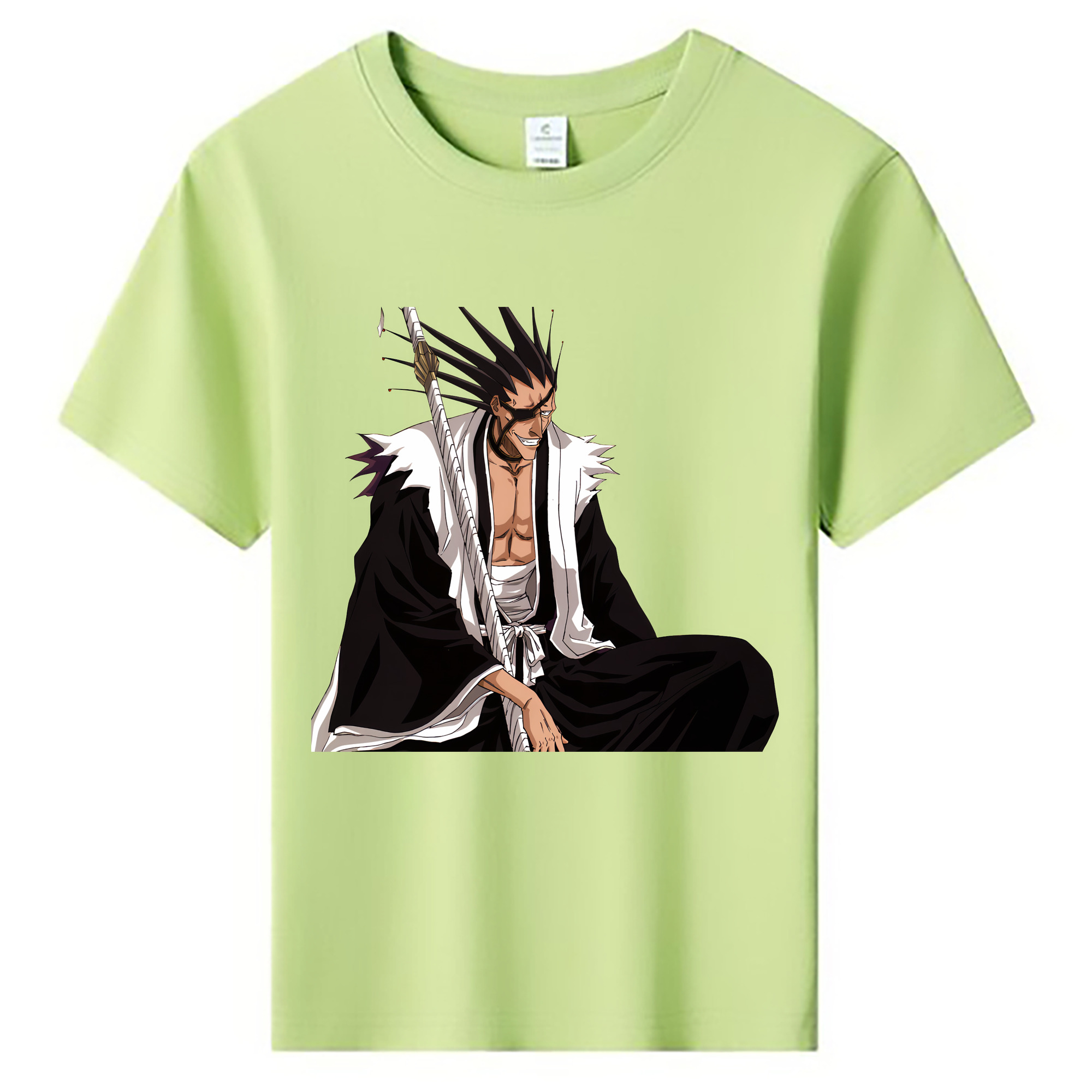 （画像用） ブリーチ ざらき けんぱち BLEACH Zaraki Kenpachi 綿100％キッズTシャツ（フロントプリント）